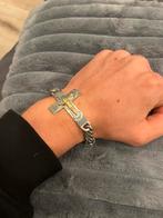 Armband zilver goud van Jesus, Ophalen of Verzenden, Zo goed als nieuw, Goud