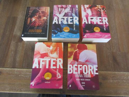 5x Anna Todd after serie deel 1 t/m 5 (dus met before) samen, Boeken, Romans, Gelezen, Nederland, Ophalen of Verzenden