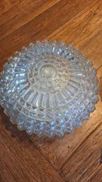 Vintage plafonnière met bakeliet, Ophalen of Verzenden, Gebruikt, Glas, Retro