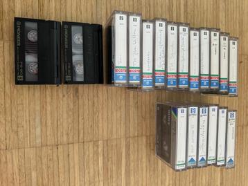 Sony en Pioneer video 8 cassettes (19 stuks) partij 1 beschikbaar voor biedingen