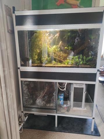 Aquarium en terrarium stelling