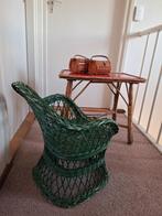 Vintage rotan kindersetje – jaren ’60 charme!, Kinderen en Baby's, Kinderstoelen, Ophalen, Gebruikt, Overige typen
