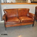 Schapenleren hockers, banken, stoelen en fauteuils, Ophalen, 125 cm of meer, Leer, Zo goed als nieuw