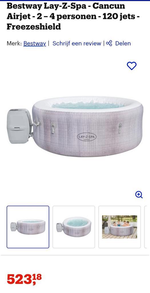 Jacuzzi cancun Nieuw, Tuin en Terras, Bubbelbaden en Hottubs, Nieuw, Pomp, Ophalen of Verzenden