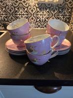 8 Pip Floral love birds cappuccino kop en schotel, Huis en Inrichting, Keuken | Servies, Ophalen of Verzenden, Zo goed als nieuw