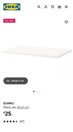 Elvarli ikea planken, Doe-het-zelf en Verbouw, Hout en Planken, Ophalen, Minder dan 25 mm, Zo goed als nieuw, Plank