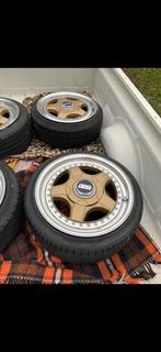 BBS RF 3-deling 4x100 nangkang 16 inch golf caddy, Gebruikt, 15 inch, Banden en Velgen, Ophalen of Verzenden