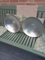 Aluminium sierschalen, gehamerd - 50 cm, Overige materialen, Gebruikt, Schaal, Rond