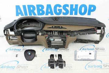 Airbag set Dashboard zwart/bruin HUD met stiksels BMW X5 F15 beschikbaar voor biedingen