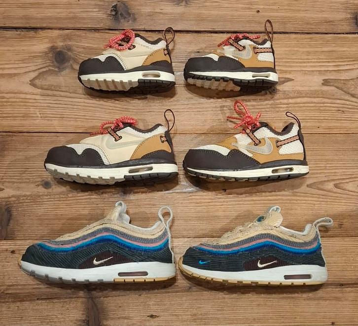 Air Max 1 TD Sean Wotherspoon & Travis Scott 17/23.5/27, Kinderen en Baby's, Babykleding | Schoentjes en Sokjes, Zo goed als nieuw