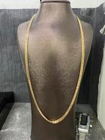 Prachtige 14 karaats gouden massieve cuban ketting, Ophalen of Verzenden, Nieuw, Goud