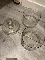 Glazen Snoeppot / Voorraadpot, Ophalen, Schaal, Rond, Glas