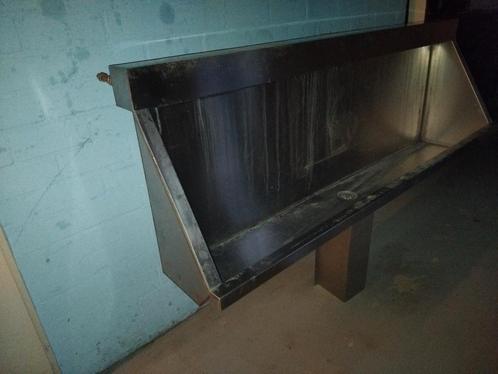 Rvs plasbak urinior groot en zwaar, Doe-het-zelf en Verbouw, Metalen, Gebruikt, IJzer, Ophalen