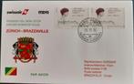 luchtpost Zwitserland Swiss Air Zurich - Brazzaville 1996, Postzegels en Munten, Ophalen of Verzenden, Envelop