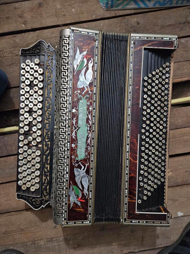 Oude Harmonica / Trekzak Fratelli Scandalli Camerano, Muziek en Instrumenten, Accordeons, Gebruikt, Overige formaten, Overige merken