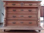 Antiek eikenhouten dressoir met marmeren blad uit 1900, Antiek en Kunst, Antiek | Meubels | Kasten, Ophalen