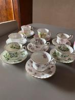 Zeven kopjes en een beker van Royal Albert, Overige materialen, Ophalen of Verzenden, Zo goed als nieuw, Overige stijlen
