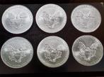 Zilveren Eagle, Libertad & Maple Leaf Munten, Postzegels en Munten, Edelmetalen en Baren, Ophalen of Verzenden, Zilver