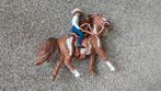 Schleich Pinto Hengst met Cowboy Ruiter, Ophalen of Verzenden, Gebruikt