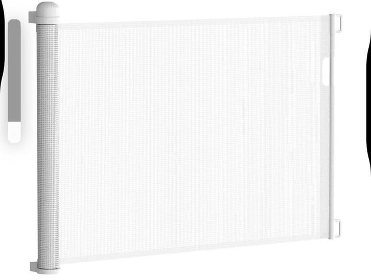 Traphek gebruikt, Kinderen en Baby's, Traphekjes, Zo goed als nieuw, Oprolhekje, Overige materialen, 115 cm of meer, Ophalen of Verzenden