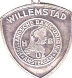 WILLEMSTAD HOLLANDSCHE BANK - UNIE AMSTERDAM H. B. U, Postzegels en Munten, Penningen en Medailles, Verzenden, Overige materialen