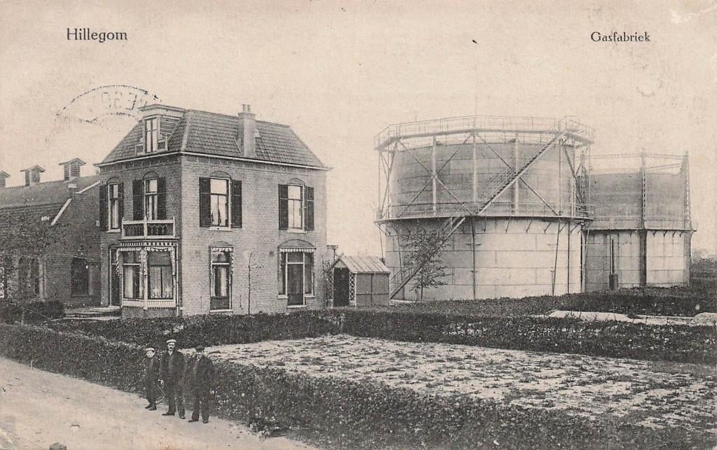 JN138 Hillegom Gasfabriek 1912, Verzenden, Voor 1920, Gelopen, Zuid-Holland