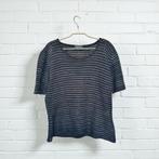 Tuzzi Top Maat 42 Donker Grijs Gebreid Semi Doorschijnend, Kleding | Dames, Tuzzi, Verzenden, T, Korte mouw