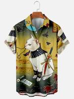 Chinese kat overhemd (heren mannen china azie shirt zomer), Verzenden, Nieuw