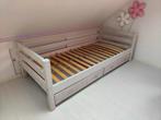 Flexa eenpersoonsbed whitewash met lattenbodem, Ophalen, Gebruikt, 90 cm, Eenpersoons