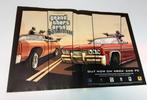 Grand Theft Auto San Andreas Poster & GTA V reviews ed, Gebruikt, Rechthoekig Liggend, Ophalen of Verzenden, A1 t/m A3