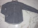 152-158 TOMMY HILFIGER overhemd antraciet streep, Ophalen of Verzenden, Zo goed als nieuw, Jongen, Overhemd of Blouse