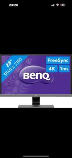 BenQ EL2870U - B monitor, Full HD, Zo goed als nieuw, 60 Hz of minder, Ophalen