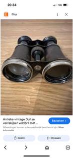 Antieke Duitse Verrekijker Merk Iris Paris, Verzamelen, Ophalen of Verzenden, Duitsland
