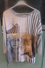 Casual Ladies mooi dun Shirt met print. Maat L (48), Casual Ladies, Zo goed als nieuw, Grijs, Shirt of Top