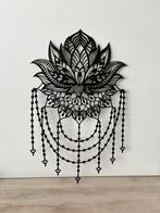 Metalen aluminium wanddecoratie Lotus mandala, Ophalen of Verzenden, Nieuw