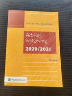 Arbeidswetgeving 2020/2021, Boeken, Ophalen of Verzenden, Zo goed als nieuw