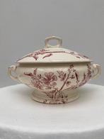 Brocante dekschalen roze kleur, Ophalen of Verzenden