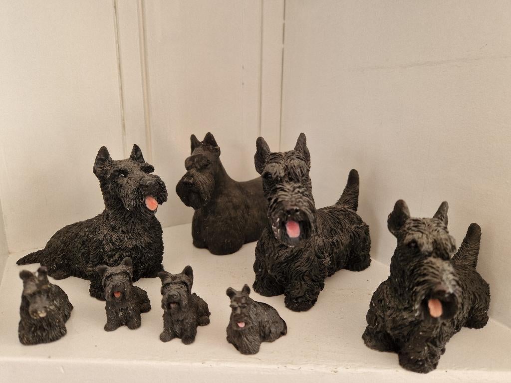 Collectie verfijnde schotse terriers, Ophalen of Verzenden, Zo goed als nieuw, Dier