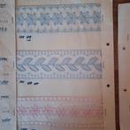 Geborduurde stukjes band, randen, vintage, broderie, Ophalen of Verzenden