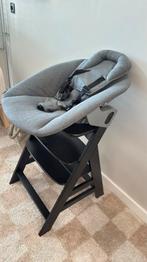 Kinderstoel Hauck Alpha+ B Black met 2-in-1 Bouncer, Kinderen en Baby's, Kinderstoelen, Ophalen, Zo goed als nieuw, Meegroeistoel
