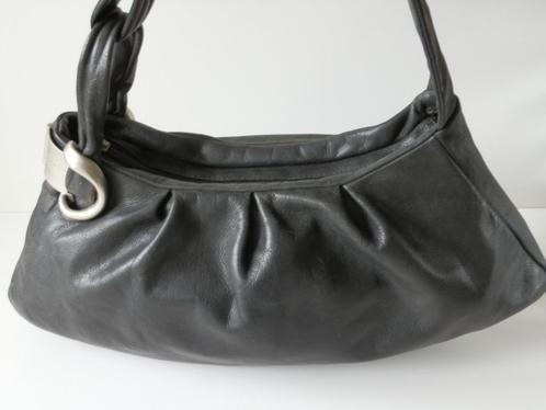 Renato Angi damestas . Leer ., Sieraden, Tassen en Uiterlijk, Tassen | Damestassen, Zo goed als nieuw, Overige typen, Zwart, Ophalen of Verzenden