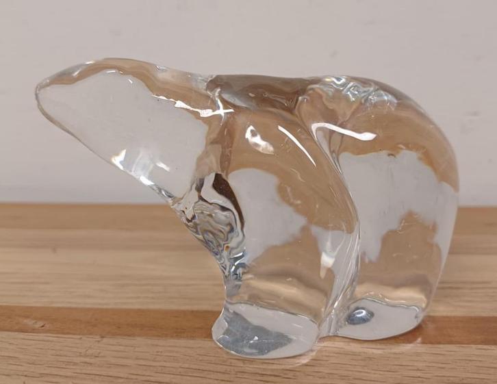 Hadeland Noorwegen - Kristallen ijsbeer, Antiek en Kunst, Antiek | Glas en Kristal, Ophalen of Verzenden