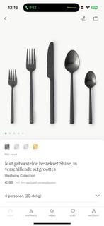 Zwart Bestek 12delig, Ophalen of Verzenden, Gebruikt, Rvs of Chroom