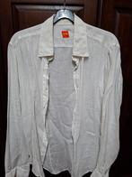Witte linnen blouse Boss - Maat L, Boss, Wit, Ophalen of Verzenden, Zo goed als nieuw