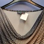 Suzy Q jurk waterval halsje in bruin tinten geprint L 42612, Bruin, ., Ophalen of Verzenden, Zo goed als nieuw