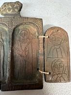 240241 - Ethiopian begin 20th coptic stone icon - Ethiopie, Antiek en Kunst, Antiek | Religie, Ophalen of Verzenden