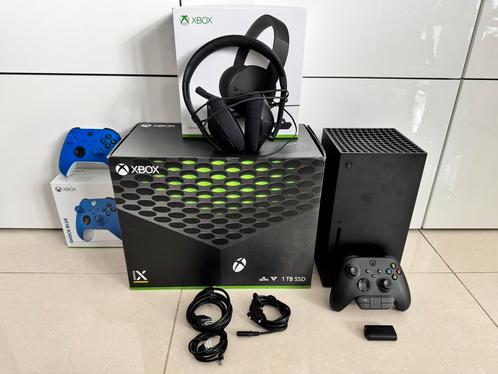 Xbox Series X 1TB + 2 Controllers + Headset, Spelcomputers en Games, Spelcomputers | Xbox Series X en S, Gebruikt, Xbox Series X