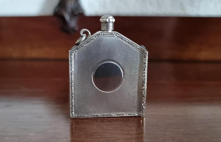 Zilveren strijkaansteker, Antiek en Kunst, Antiek | Goud en Zilver, Zilver, Ophalen of Verzenden