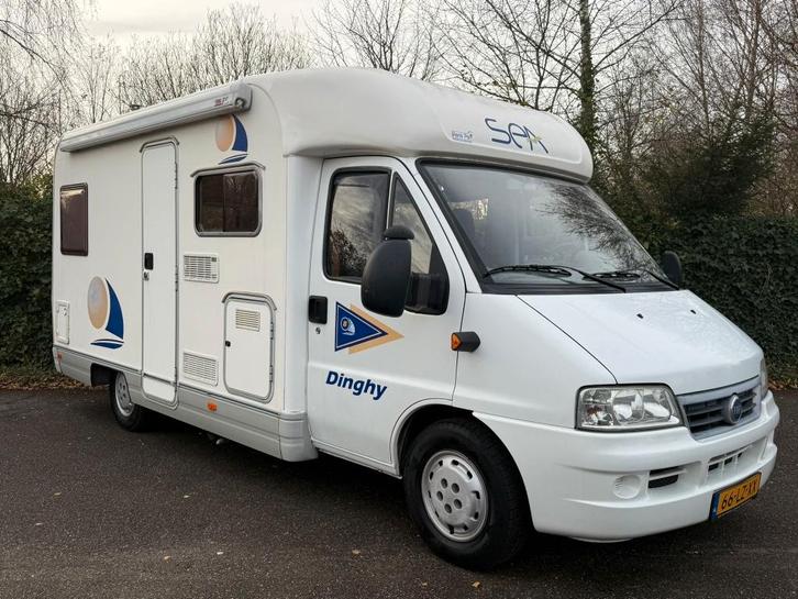 Sea P200 Fiat 2.8 Camper 590 DAK AIRCO, LAGE KM STAND, Caravans en Kamperen, Campers, Bedrijf, tot en met 4, Buscamper of Camperbus