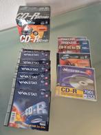 CD-R: beschrijfbare CD'S, totaal 22 stuks, nieuw, Computers en Software, Beschrijfbare discs, Nieuw, Maxell en Memorex, Cd, Ophalen of Verzenden